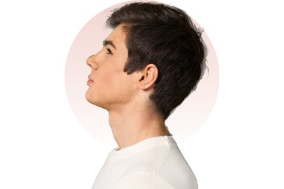 Side profile of a man representing chin augmentation treatment in Thane.